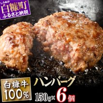 白糠牛100％ハンバーグ　6個入り