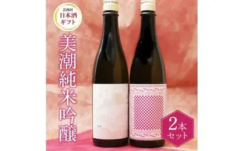 美潮 純米吟醸2本セット 高知県 芸西村 返礼品 日本酒 お酒 仙頭酒造 ふるさと納税限定 720ml 飲み比べセット のみくらべ 雄町 きたしずく お祝い 贈答品 箱入り ギフト