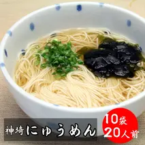 2分30秒でできる『神埼にゅうめん』スープ付 10袋入 【そうめん にゅうめん 乾麺 特産品 佐賀県特産品 簡単】(H014131)