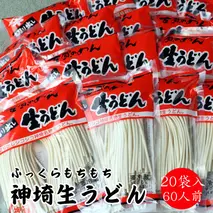 ふっくらモチモチ神埼生うどん 20袋入 【麺 うどん 生うどん 釜揚げうどん】(H014137)