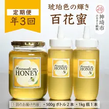【定期便3回】神埼産 天然はちみつ(計6kg) 定期コースH 【国産 神埼産 おすすめ 無添加 贈り物 定期便】(H049133)