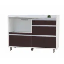 パレス 120カウンター ブラウン 【キッチンカウンター レンジボード 人気 おすすめ モダン シンプル ナチュラル リビング 開梱設置 梱包材引き取り 完成品】(H062229)