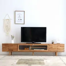 アルグ 180ローボード LBR 【テレビボード ローボード テレビ ナチュラル 木目 無垢 TV 家具 国産 ライトブラウン】(H060661)