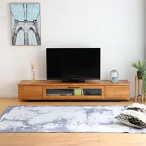 アダムロ 180ローボード LBR 【テレビ台 テレビ TV ローボード リビング用 収納家具 AV機器収納 国産】(H060482)