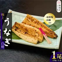 【職人手焼き】国産特大うなぎ白焼1尾(約170g前後)【国産 うなぎ 鰻 ウナギ 極上 白焼き 香ばしい 旨味 スタミナ 抹茶塩 山椒】(H097109)