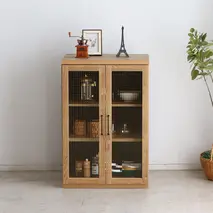 トラクト ガラス扉+60天板 NA 【家具 国産 組み合わせ 収納家具 完成品】(H060530)