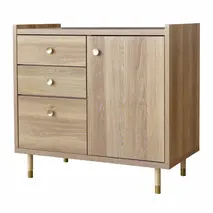 ヴァロ 80キャビネット【 収納 テレビ台 コンパクト 真鍮取っ手 真鍮つまみ 脚先真鍮色仕上げ 開梱設置 梱包材引き取り 完成品】(H062285)