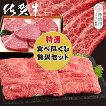 【3回定期便】佐賀牛特選食べ尽くし贅沢セット【佐賀牛 お肉 牛肉 すき焼き しゃぶしゃぶ ステーキ サーロイン】(H996P101)