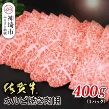 佐賀牛カルビ 焼肉用 400g【焼き肉用 肉の旨み 脂の甘み 香ばしい焼き上がり とろける食感 品質 霜降り 豊かな風味 贅沢な味わい 柔らかさ ジューシーさ 肉汁】(H118106)
