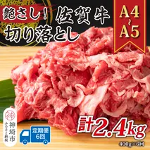 【6か月定期便】艶さし！【A4～A5】佐賀牛切り落とし 400g×6回【肉 牛肉 ブランド牛 黒毛和牛 ふるさと納税】(H112307)