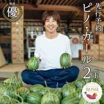 【 先行予約 2026年7月下旬以降発送 】 小玉 スイカ ピノ・ガール 2玉 優以上 NONAKA HIROSHI FARM すいか 西瓜 数量限定 甘い 夏 果物 旬 [AX029ya]