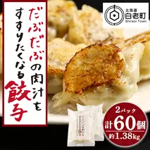 だぶだぶの肉汁をすすりたくなる餃子 60個（30個入×2パック）