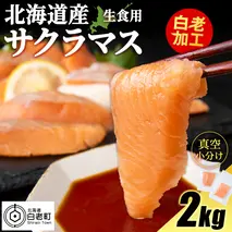 北海道産 サクラマス ロイン 2kg 生食可〈小田切水産〉 桜鱒 さくらます 北海道