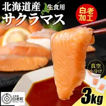 北海道産 サクラマス ロイン 3kg 生食可〈小田切水産〉 桜鱒 さくらます 北海道