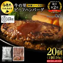 牛の里ビーフハンバーグ（110g×20個）特製ソース（20袋）の詰合せ