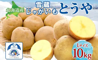 雪蔵じゃがいも 10kg とうやLサイズ 2026年3月上旬~3月末までお届け ジャガイモ 芋 甘い なめらか しっとり ポタージュ カレー 調理 料理 煮込み料理 雪蔵 旬 季節 農作物 野菜 根菜 北海道 洞爺湖町