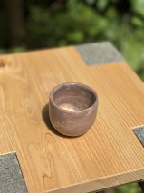 《成瀬石材店》日向石陶器 おちょこ [0428]