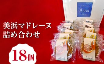 美浜マドレーヌ詰め合わせ　18個 （6種×3個） ｜ マドレーヌ 焼き菓子 洋菓子 おやつ お菓子 おかし スイーツ おすすめ 人気 詰め合わせ セット 贈り物 プレゼント ギフト 愛知県 美浜町