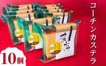 コーチンカステラ 10個 ｜ 個包装 カステラ 名古屋コーチン おためし お試し 焼き菓子 洋菓子 おやつ お菓子 おかし スイーツ おすすめ 人気 詰め合わせ セット 贈り物 プレゼント ギフト 愛知県 美浜町