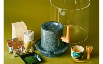 播磨園　有機宇治碾茶　ー抹茶が挽ける石臼セットー