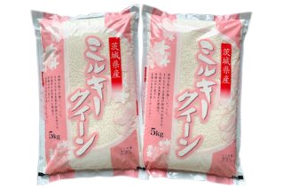 新米【令和7年産】ふっくらもっちり 茨城県産 ミルキークイーン 白米 10kg (5kg×2袋)｜お米 おこめ 精米 直送 稲敷 茨城 [1649]