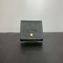 YIHALS ハンドメイド 牛革 コインケース ダークブラウン《靴屋が手掛ける革製品》｜イハレス レザー 革小物 [0663]
