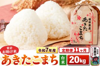 《定期便11ヶ月》令和7年産 【白米】家計お助け米 あきたこまち 20kg（5kg×4袋）|10560