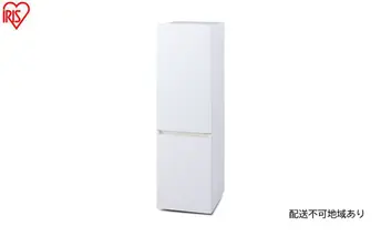冷凍冷蔵庫 170L IRSD-17A-WH ナチュラルホワイト 冷蔵庫 2ドア アイリスオーヤマ 直冷式 スリム 冷蔵 冷凍庫 薄型 右開き 新生活 一人暮らし