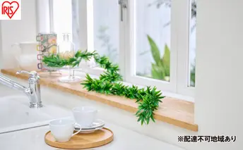 ＤＥＣＯ ＧＲＥＥＮ ガーランド GG-170L ラベンダー 3個セット フェイクグリーン ガーランド インテリア  アイリスオーヤマ おしゃれ 配線 目隠し 人工観葉植物 ウォールグリーン 壁掛け