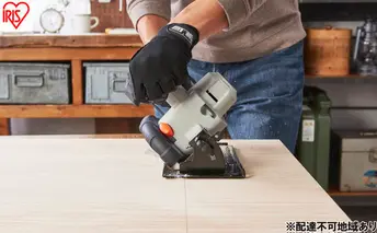 充電式丸のこ10.8V JSC125TC サンドベージュ マルノコ 丸ノコ 充電式 10.8V 電動 電気のこぎり アイリスオーヤマ 丸鋸 替刃 木工用 傾斜 丸のこガイド 平行定規  Type-C充電 バッテリー コードレス 電動工具 DIY