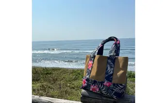 UPfire Aloha Tote（アロハトートバッグ）ファッション かばん トートバッグ アロハ柄 消防服 リユース リメイク 神奈川県 茅ヶ崎市
