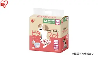 【34枚入り×6袋】ペット用おむつ ピタフィット M 34枚入 女の子用 NPD-M34 ペット 女の子 おむつ オムツ ペットオムツ 長時間 薄型 幅広テープ お知らせライン かわいい