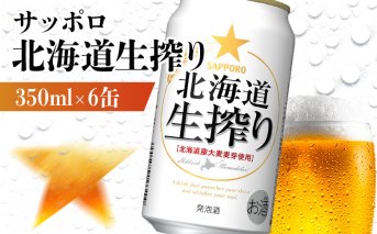 サッポロ 北海道生搾り 350ml×6缶【880139】