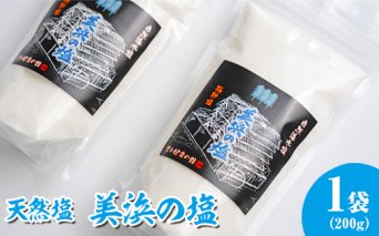 美浜の塩 200g×1袋 ｜天然塩 塩 食塩 ミネラル しお 天然 調味料 ソルト 海水塩 料理 味付 国産 おにぎり　愛知県 美浜町 食と健康の館 ※北海道・沖縄・離島への配送不可
