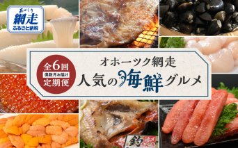 【定期便】オホーツク網走人気の海鮮グルメ 偶数月お届け定期便全6回  ABAO2204