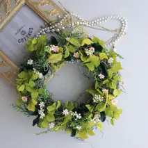 富良野花七曜 フェアリーミニリース ＊ ピンク ＊ ナチュラルかわいい プリザーブドフラワー リース 花 インテリア 装飾品 アレンジ ギフト プレゼント 北海道 上富良野町