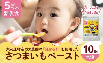 大河原町産 紅はるかペースト（離乳食）10個