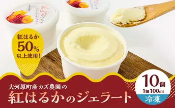 大河原町産紅はるかジェラート10個