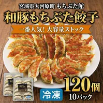 大容量 和豚もちぶた 餃子 120個 (12個×10P) 宮城県 大河原町産 肉汁 溢れる 冷凍 ぎょうざ おかず ストック もちぶた館