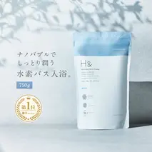 入浴剤 水素入浴剤 H＆ アッシュアンド 750g 1個 60回分 炭酸 炭酸入浴剤 重炭酸 高濃度 水素 塩素除去 保湿 無香料 ナノバブル 国産 女性 ギフト プレゼント プチギフト 水素風呂 疲労 回復 睡眠