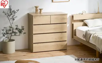 組立簡単ウッドチェスト KKWCー790 ナチュラル チェスト 4段 タンス 箪笥 収納 アイリスオーヤマ ローチェスト 衣装ケース 組み立て簡単 工具不要 引き出し 開閉スムーズ 北欧 おしゃれ シンプル 衣類 服 収納ケース 衣類収納ケース