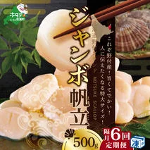 北海道 野付産 冷凍 ホタテ 貝柱 ジャンボホタテ500g 濃厚な旨味と甘み