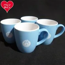 16-152 【バレンタインデー】ゆるキャラ紋太グッズ(マグカップ[ブルー］4個)