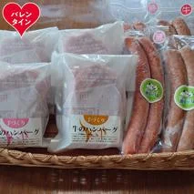 24-131 【バレンタインデー】牛と豚のハンバーグ・フランクダブルセット