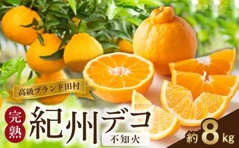 G7372_高級ブランド 田村の 完熟紀州デコ (不知火) 約8kg