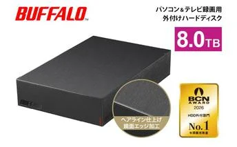 BUFFALO パソコン＆テレビ録画用 外付けハードディスク BUFFALO 外付けハードディスク 1TB HDD 家電 電化製品 テレビ パソコン
