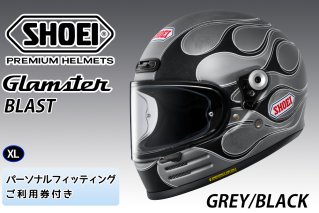 SHOEIヘルメット「Glamster マットブラック」M フィッティングチケット