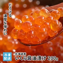 北海道産 いくら醤油漬け200g化粧箱なし いくら イクラ 醤油漬け 小分け 人気 魚介類 海産物 魚卵 北海道 魚貝類 