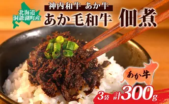 〈スペシャル〉あか毛和牛佃煮3個セット 肉の加工品 牛肉 お肉