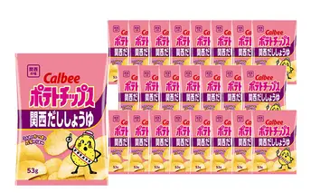 カルビーポテトチップス関西だししょうゆ24袋 お菓子 スナック 駄菓子 